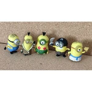 Minion Figures Lot of 5 Mini Figures 1 Inch Despicable Me Tiny Thinkway Toys